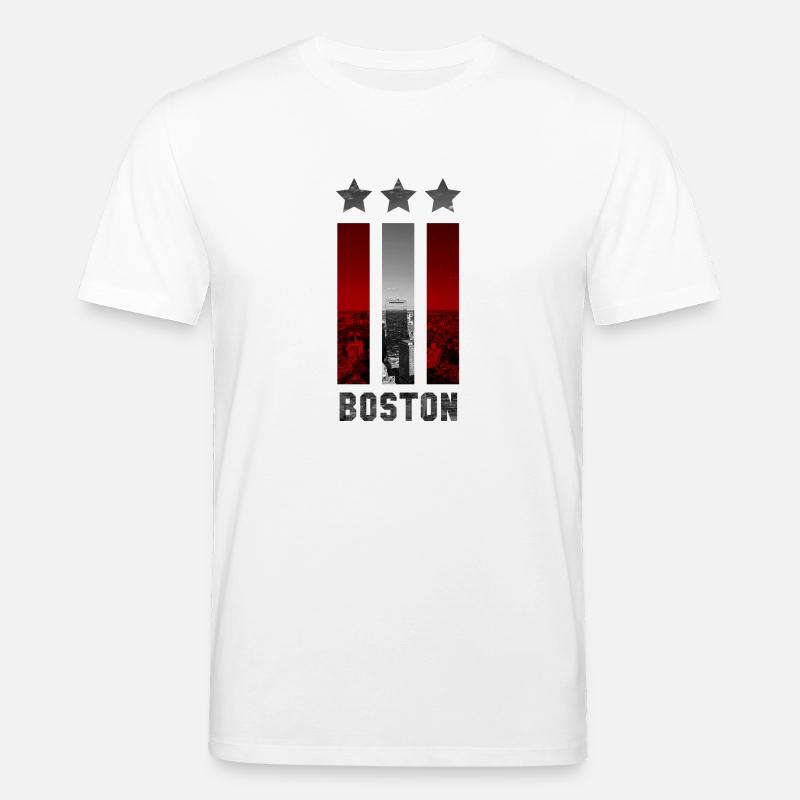 BOSTON - Stanley/Stella Unisex Bio-T-Shirt CREATOR - Weiß