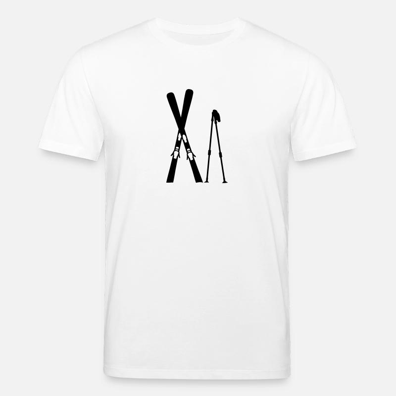 Ski - T-shirt bio CREATOR Stanley/Stella Unisexe - blanc
