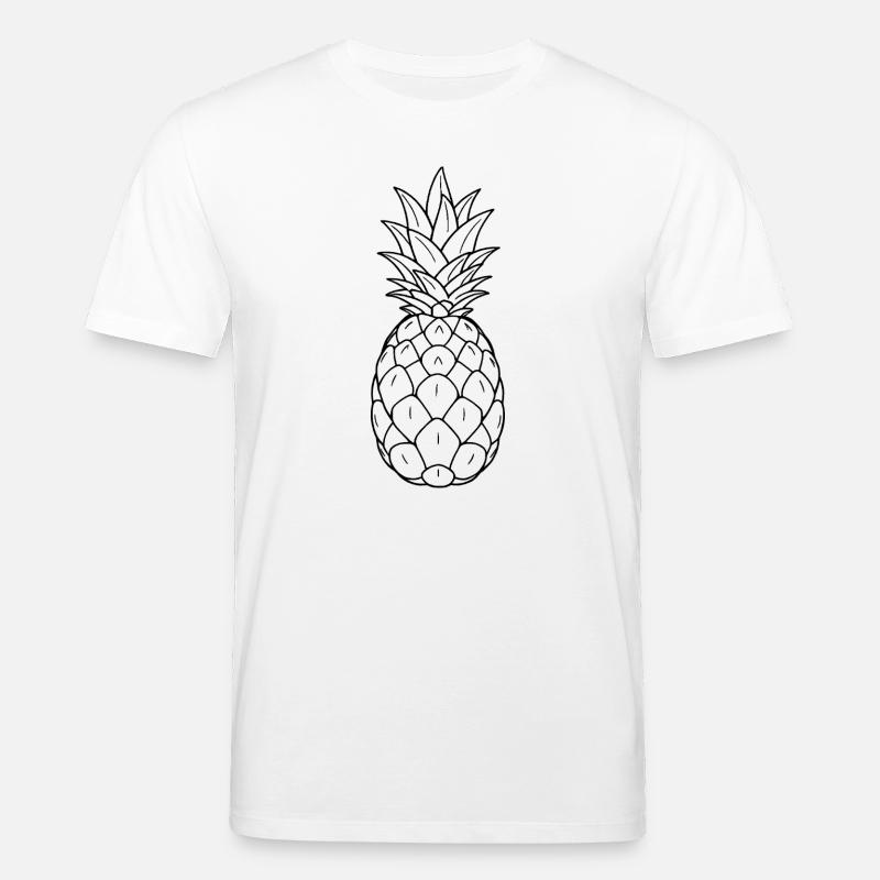 Minimalistic Pineapple - Stanley/Stella Unisex Bio-T-Shirt CREATOR  - Weiß