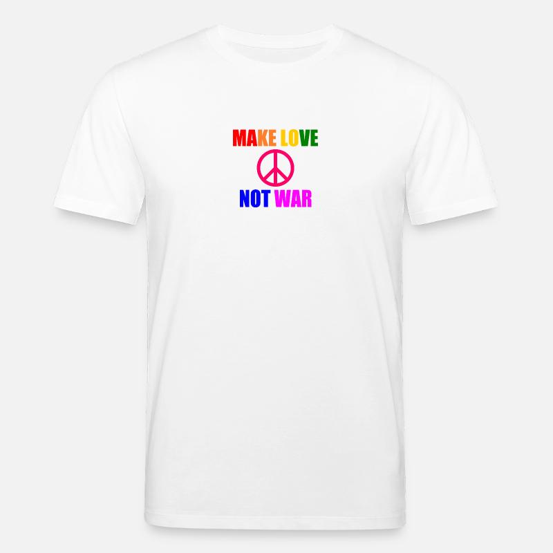 Make love not war - Stanley/Stella Unisex Bio-T-Shirt CREATOR - Weiß