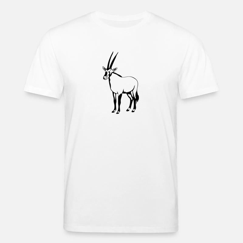 Oryx - Antilope - Stanley/Stella Unisex Bio-T-Shirt CREATOR  - Weiß