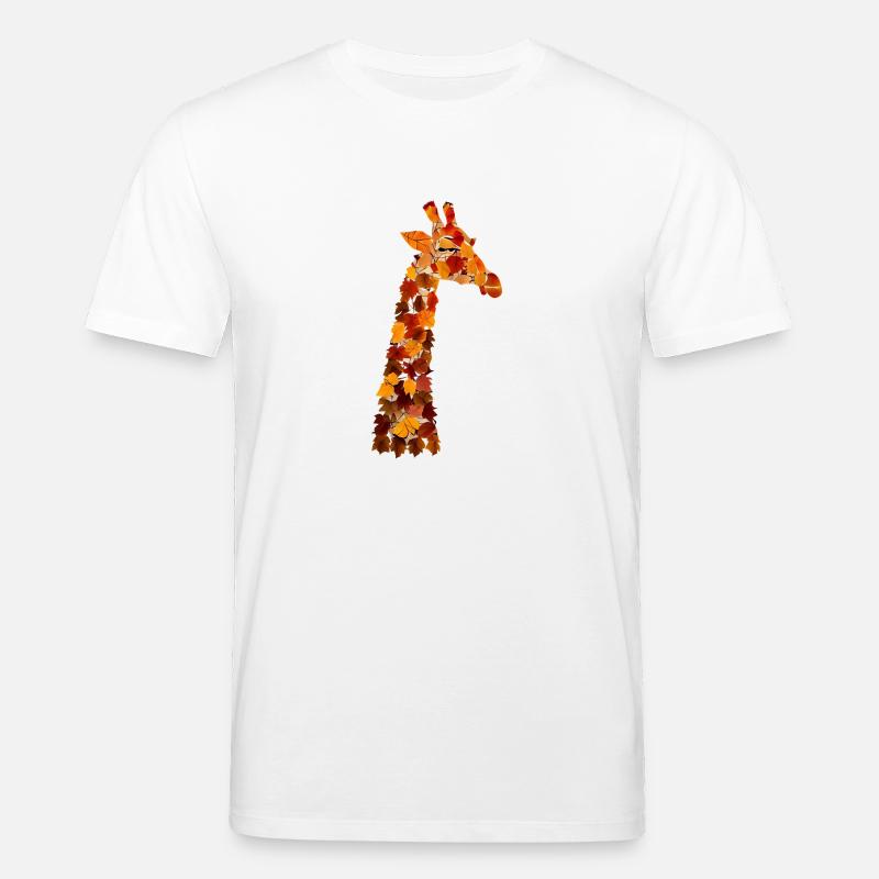 Herbst Giraffe - Stanley/Stella Unisex Bio-T-Shirt CREATOR  - Weiß