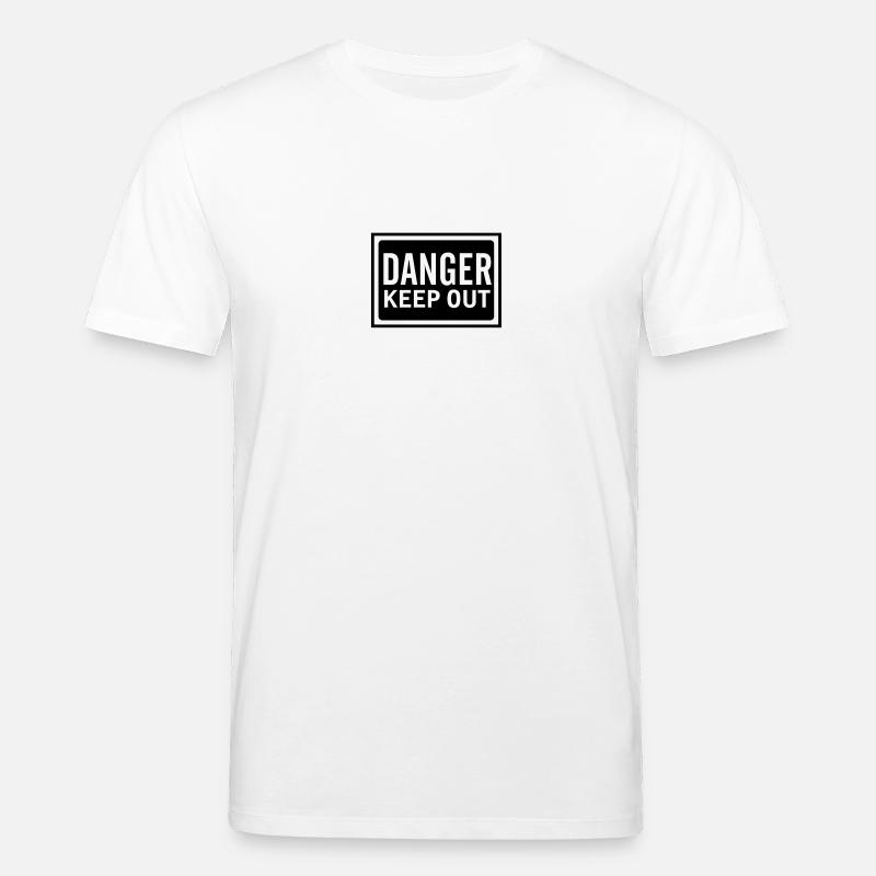 danger_keep_out_100 - T-shirt bio CREATOR Stanley/Stella Unisexe - blanc