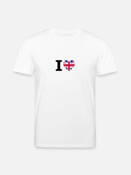 I love UK - Stanley/Stella CREATOR Unisex Organic T-Shirt - white