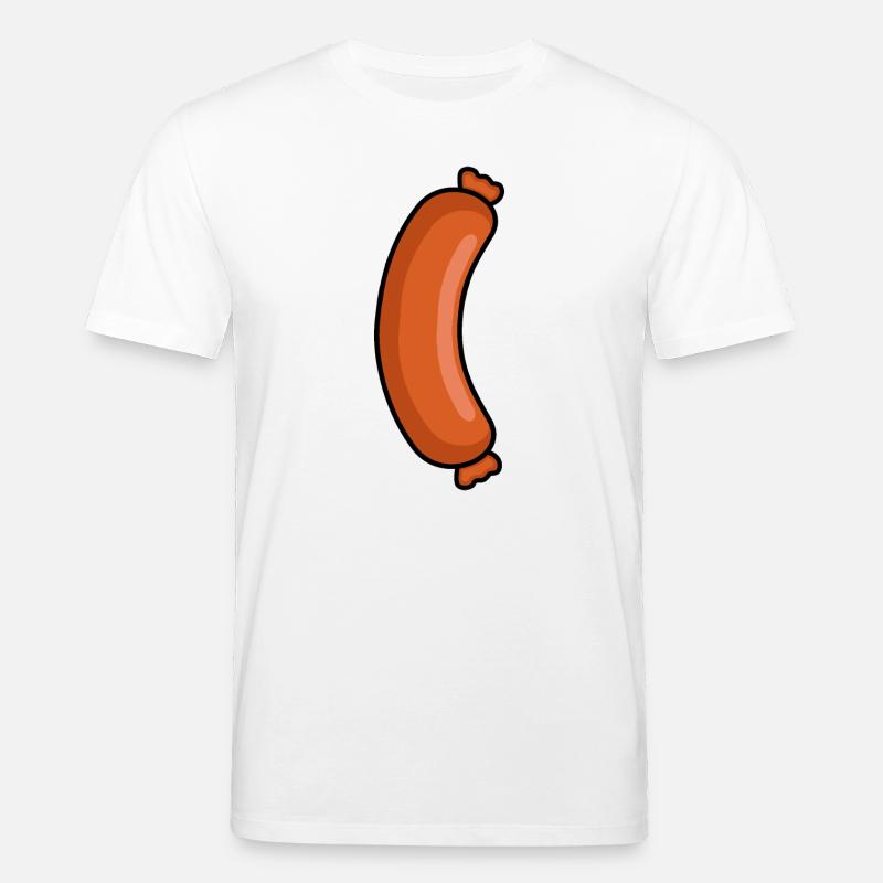 Leckere Wurst – Metzger Fleischfresser Design - Stanley/Stella Unisex Bio-T-Shirt CREATOR  - Weiß