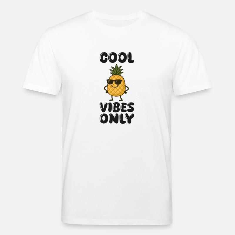 Pineapple Comic - Stanley/Stella CREATOR Unisex Organic T-Shirt - white