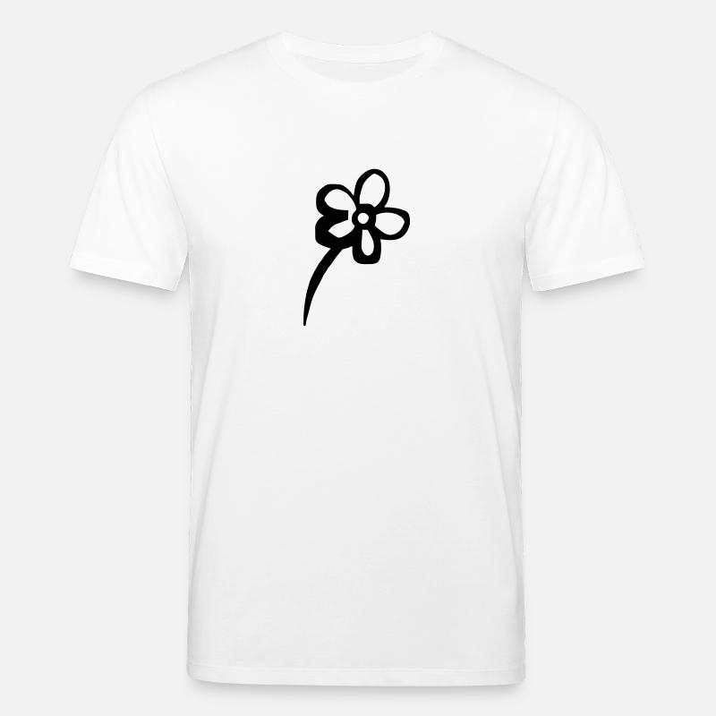 Fleur - flower - T-shirt bio CREATOR Stanley/Stella Unisexe - blanc