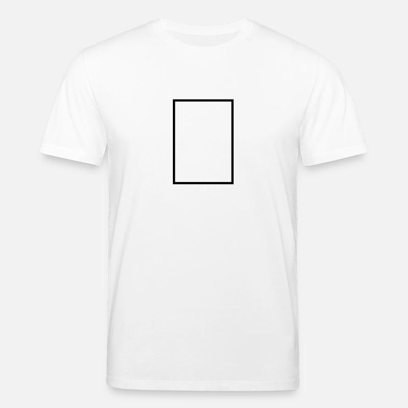Mathématiques - icône rectangle - T-shirt bio CREATOR Stanley/Stella Unisexe - blanc