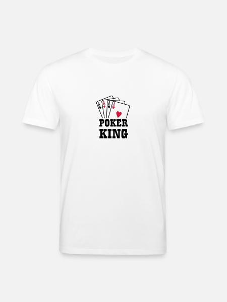 Poker king - Stanley/Stella CREATOR Unisex Organic T-Shirt - white