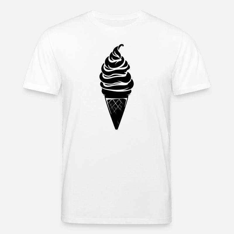 Eiswaffel Silhouette - Stanley/Stella Unisex Bio-T-Shirt CREATOR  - Weiß