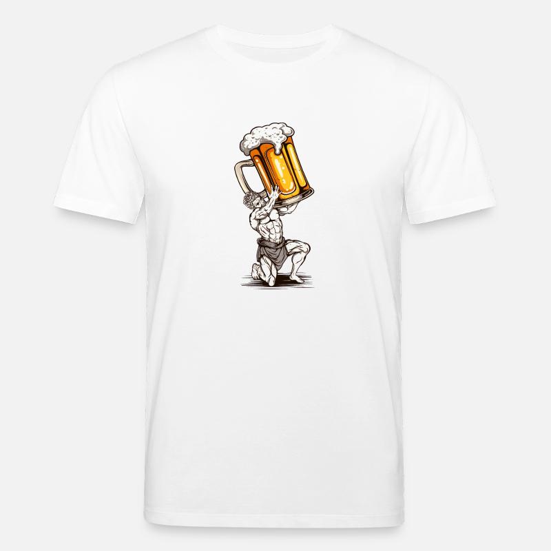 Bier-Statue - Stanley/Stella Unisex Bio-T-Shirt CREATOR  - Weiß