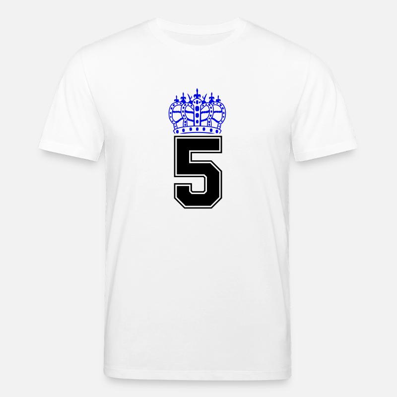 5 krone - Stanley/Stella Unisex Bio-T-Shirt CREATOR  - Weiß