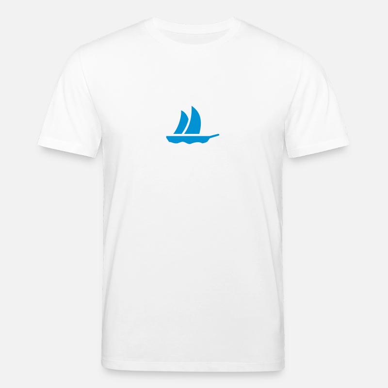 Segelboot / Sailboat (1c) - Stanley/Stella Unisex Bio-T-Shirt CREATOR  - Weiß