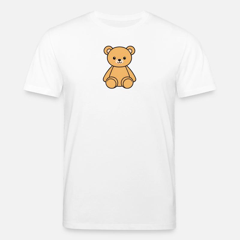 Dessin animé mignon d’ours en peluche - T-shirt bio CREATOR Stanley/Stella Unisexe - blanc
