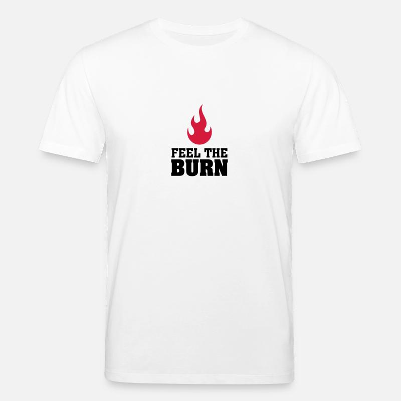 Feel The Burn (Flame) - Stanley/Stella Unisex Bio-T-Shirt CREATOR  - Weiß