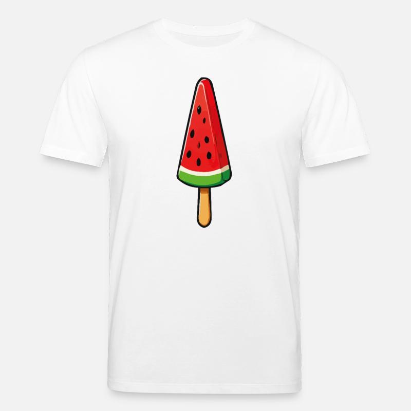 Watermelon Popsicles - Stanley/Stella CREATOR Unisex Organic T-Shirt - white