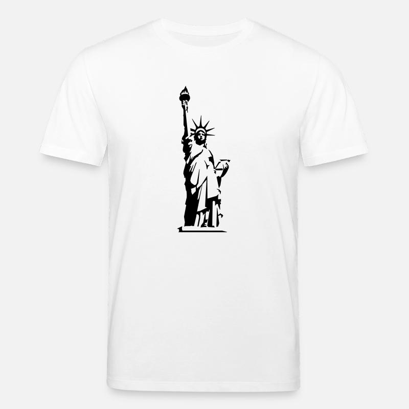 Statue of Liberty - Stanley/Stella Unisex Bio-T-Shirt CREATOR  - Weiß