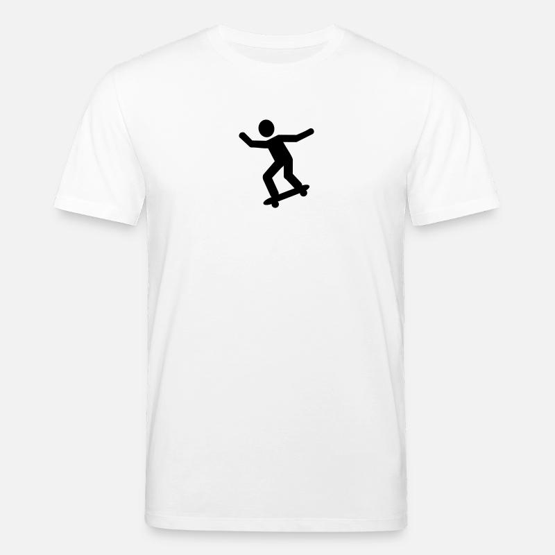 Skateboarder - Stanley/Stella Unisex Bio-T-Shirt CREATOR  - Weiß
