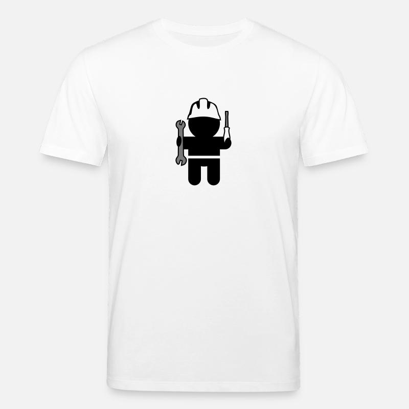 Menschen & Berufe: der Mechaniker - Stanley/Stella Unisex Bio-T-Shirt CREATOR  - Weiß