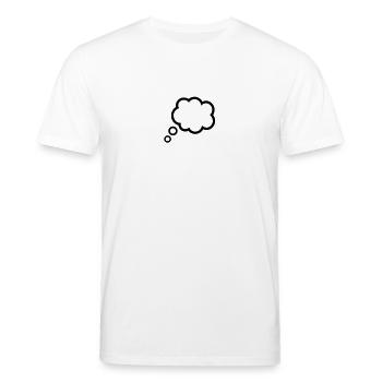 Speech bubble - Stanley/Stella CREATOR Unisex Organic T-Shirt - white - Front - Alina (178cm) & Michal (187cm)