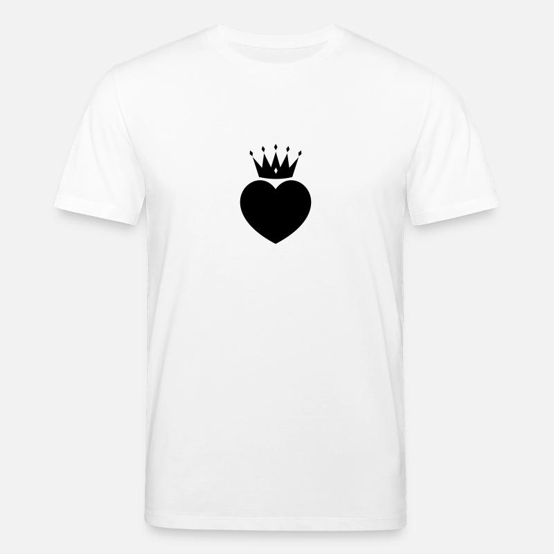 herz krone - T-shirt bio CREATOR Stanley/Stella Unisexe - blanc