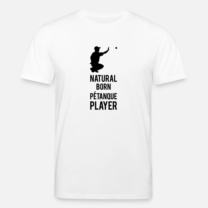 Natural Pétanque Player - Stanley/Stella Unisex Bio-T-Shirt CREATOR  - Weiß