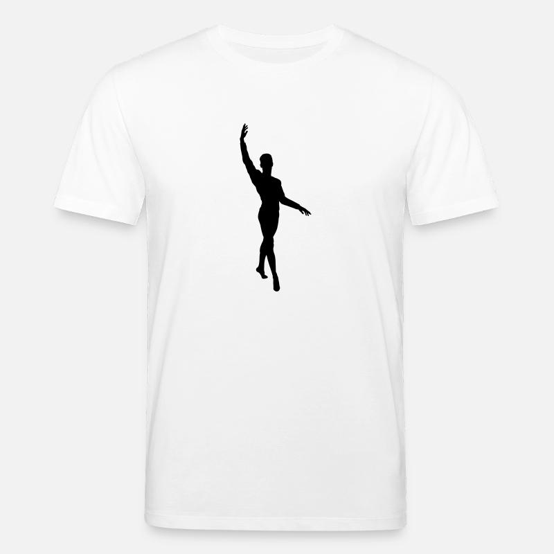 Vektor Balletttänzer Silhouette - Stanley/Stella Unisex Bio-T-Shirt CREATOR - Weiß