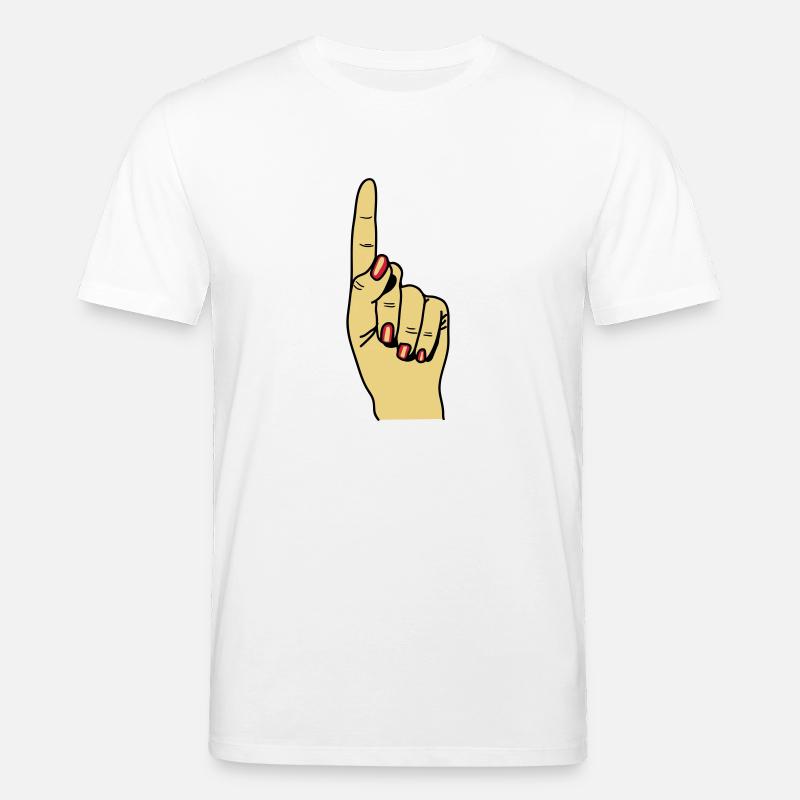 zeigefinger - Stanley/Stella Unisex Bio-T-Shirt CREATOR  - Weiß