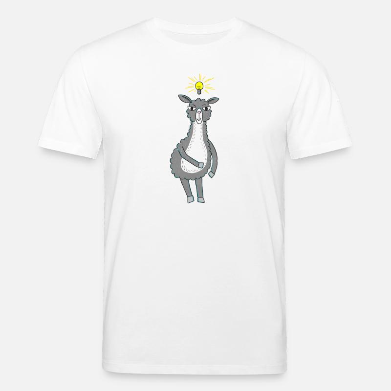 Lama hat eine Idee - Stanley/Stella Unisex Bio-T-Shirt CREATOR  - Weiß