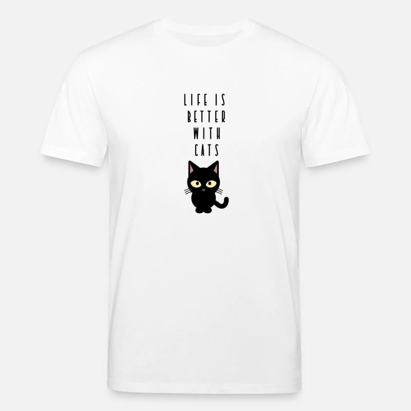 Katze - Stanley/Stella Unisex Bio-T-Shirt CREATOR  - Weiß