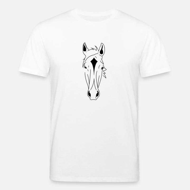 Pferdekopf - Stanley/Stella Unisex Bio-T-Shirt CREATOR  - Weiß