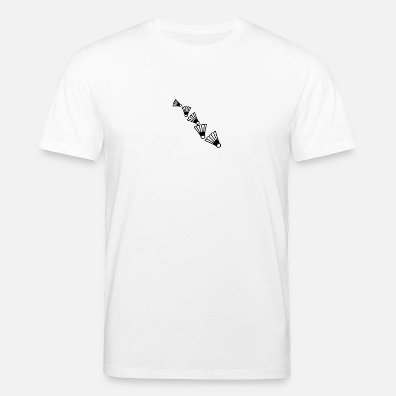 Badmintons Pattern - T-shirt bio CREATOR Stanley/Stella Unisexe - blanc