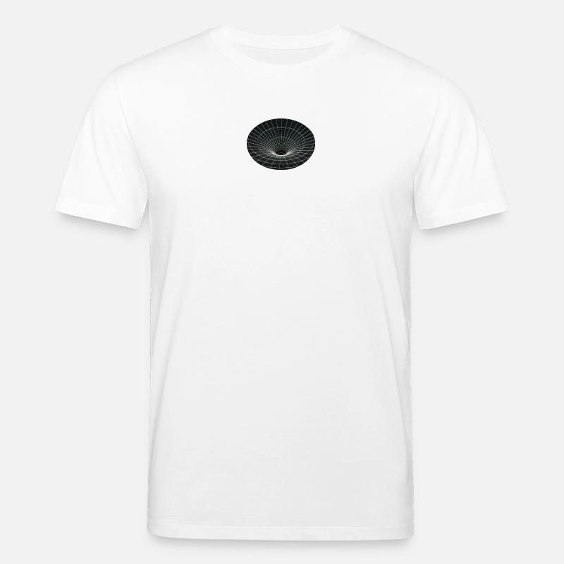 Vortex Grid Wormhole - Stanley/Stella CREATOR Unisex Organic T-Shirt - white