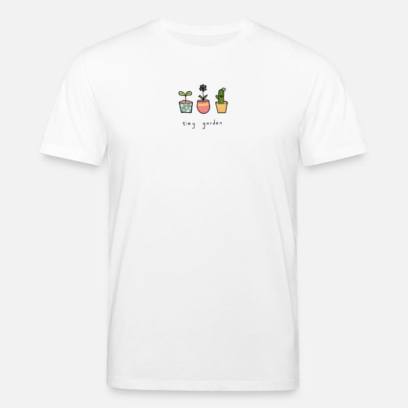 Tiny Garden Blumentöpfe - Stanley/Stella Unisex Bio-T-Shirt CREATOR  - Weiß