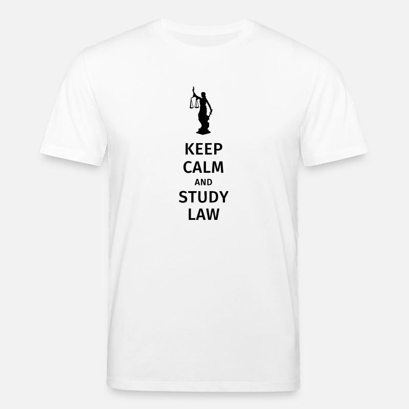 keep calm and study law - Stanley/Stella Unisex Bio-T-Shirt CREATOR - Weiß