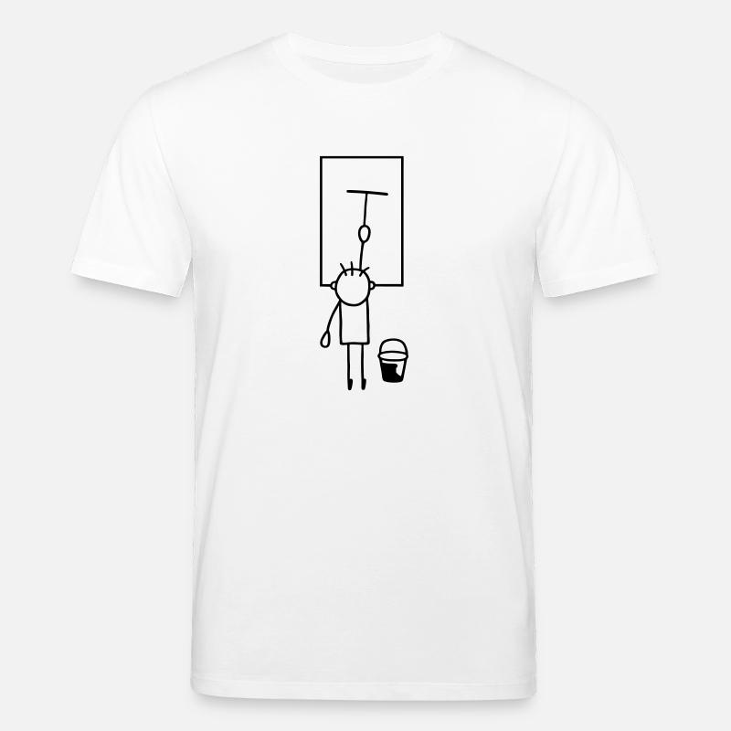 Man finestra pulisce - Maglietta ecologica unisex CREATOR di Stanley/Stella - bianco