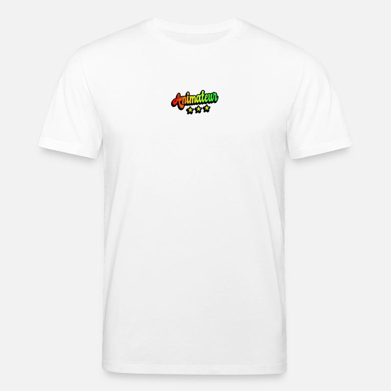 Animateur Regenbogen Design - Stanley/Stella Unisex Bio-T-Shirt CREATOR  - Weiß