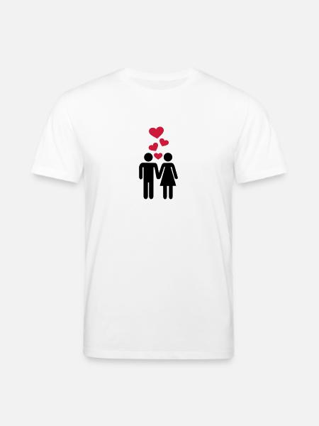 Paar Liebe - Stanley/Stella Unisex Bio-T-Shirt CREATOR  - Weiß