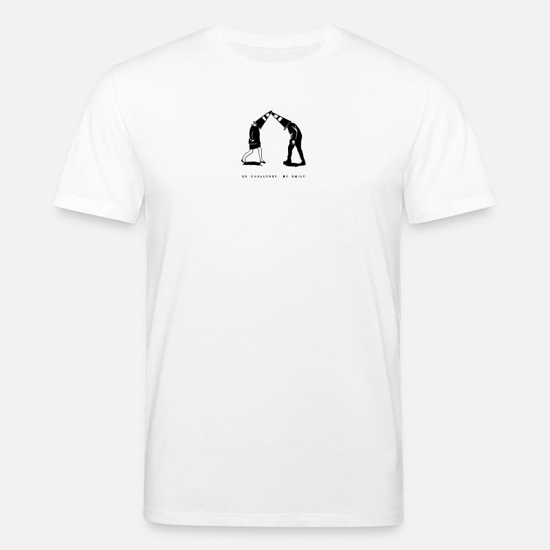 Restez idiot | parce que pourquoi pas - T-shirt bio CREATOR Stanley/Stella Unisexe - blanc