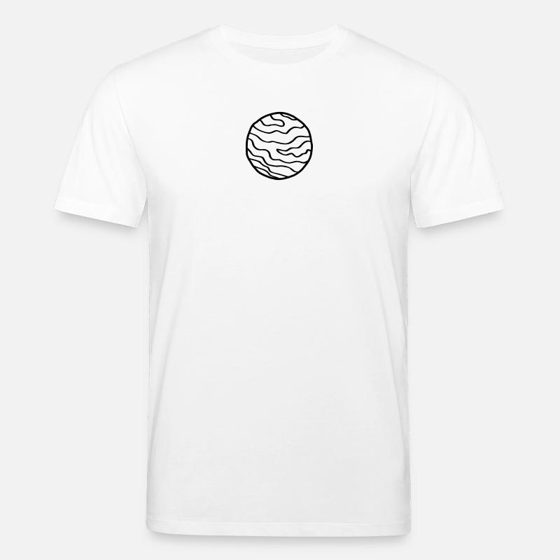 Planet Einfacher Weltraum Doodle - Stanley/Stella Unisex Bio-T-Shirt CREATOR  - Weiß