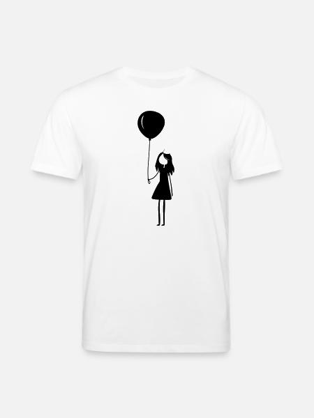 Fille ballon d’anniversaire - T-shirt bio CREATOR Stanley/Stella Unisexe - blanc