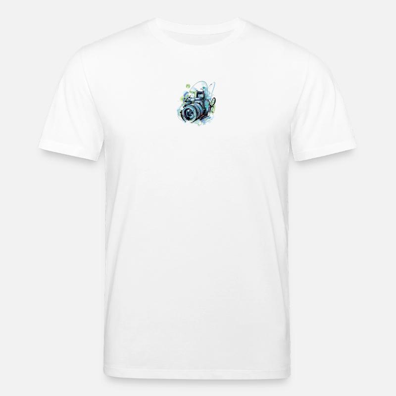Caméra en éclats urbains - T-shirt bio CREATOR Stanley/Stella Unisexe - blanc
