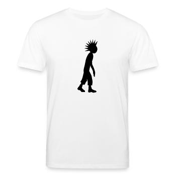 Der kleine Punker - Stanley/Stella Unisex Bio-T-Shirt CREATOR  - Weiß - Vorne - Alina (178cm) & Michal (187cm)