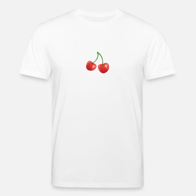 Cherries - Stanley/Stella Unisex Bio-T-Shirt CREATOR  - Weiß