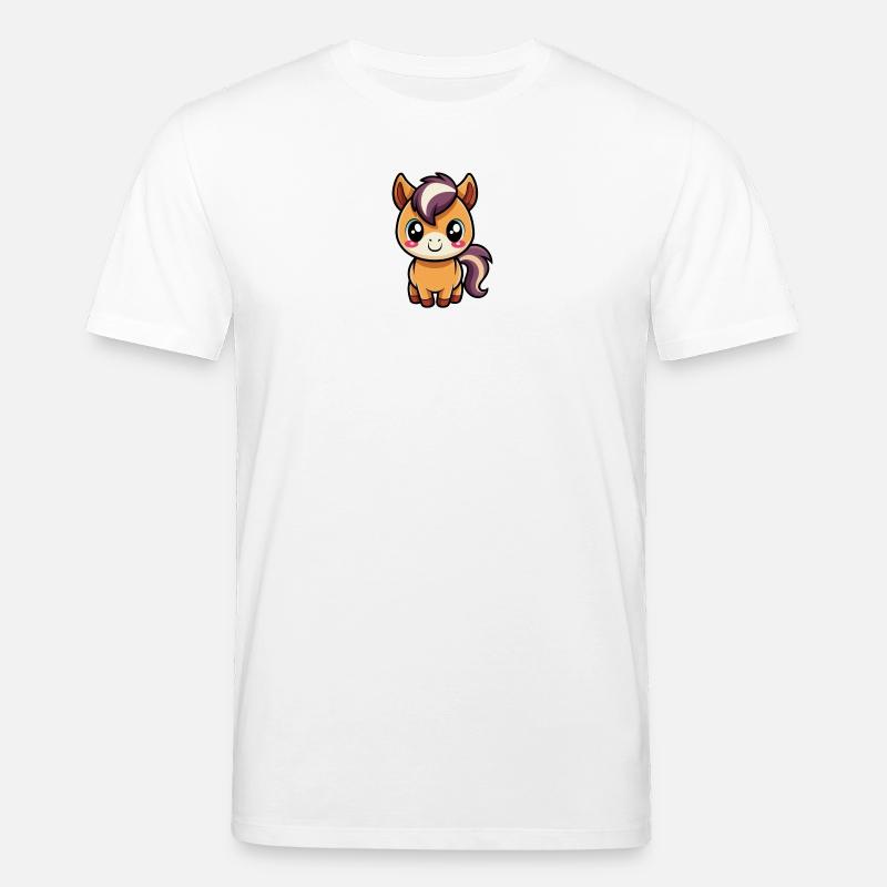 Cute chibi bangs with purple mane - Stanley/Stella CREATOR Unisex Organic T-Shirt - white