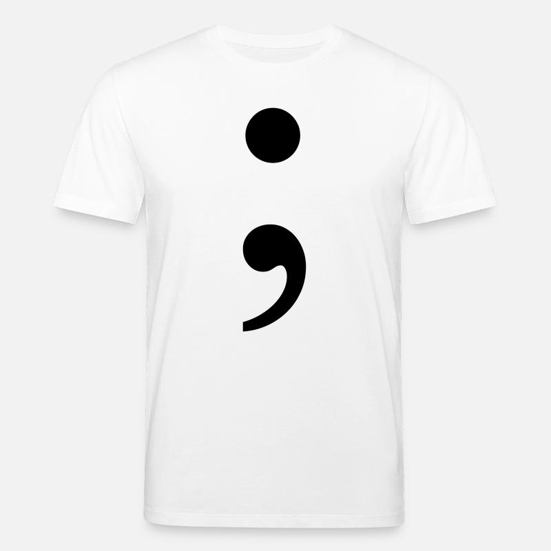 Point-virgule - T-shirt bio CREATOR Stanley/Stella Unisexe - blanc
