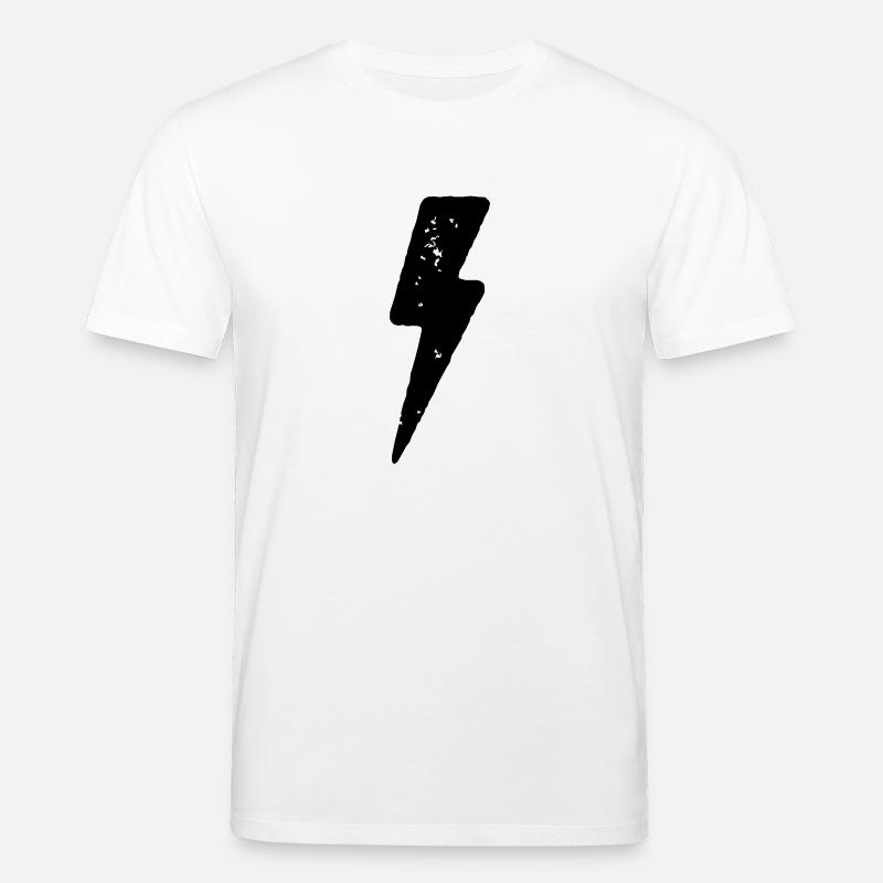 Strom Blitz Icon - Stanley/Stella Unisex Bio-T-Shirt CREATOR  - Weiß