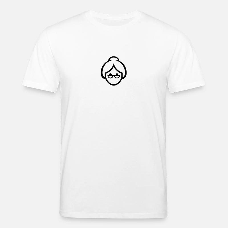 Visage d une grand-mère - T-shirt bio CREATOR Stanley/Stella Unisexe - blanc