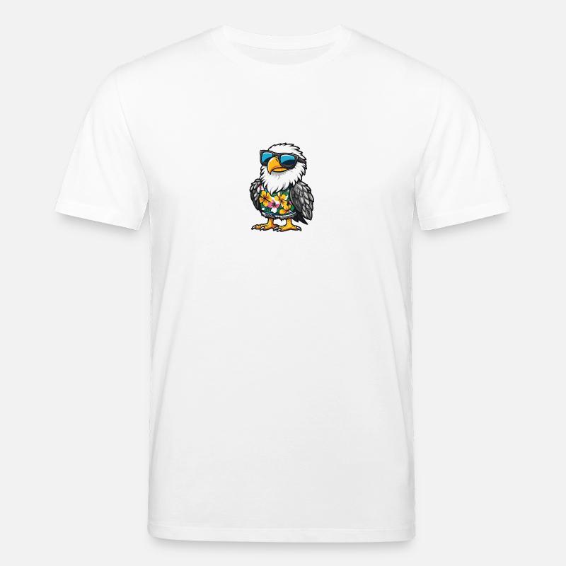 Eagle Comic Cool Summer - Stanley/Stella CREATOR Unisex Organic T-Shirt - white