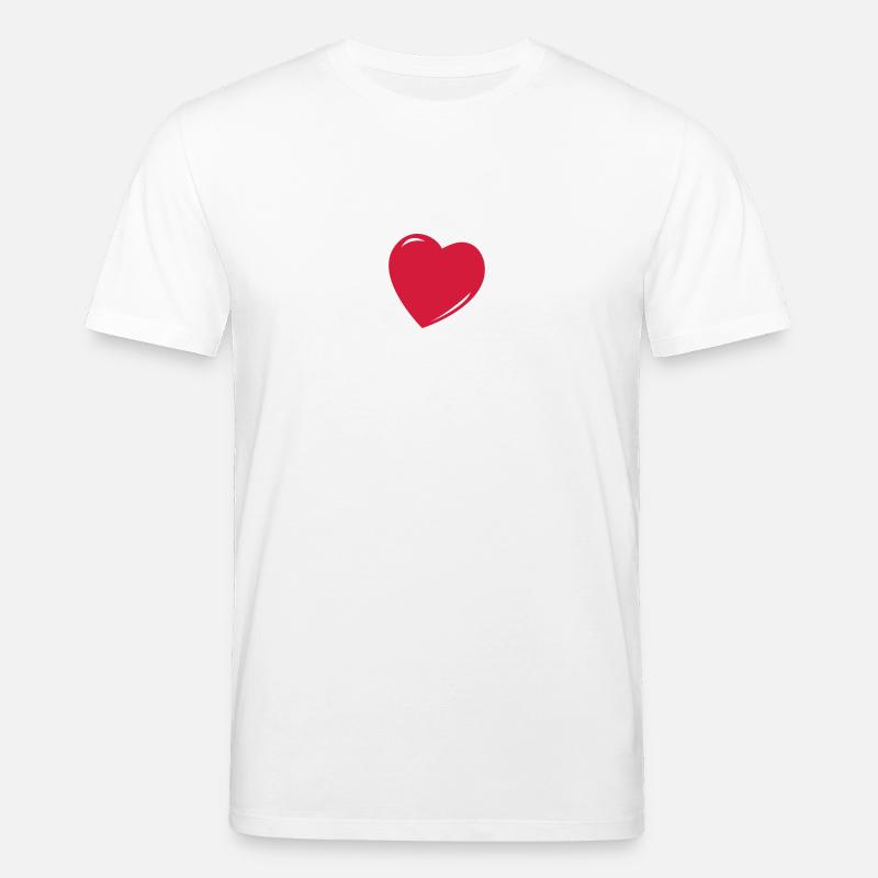 Herz - Stanley/Stella Unisex Bio-T-Shirt CREATOR  - Weiß